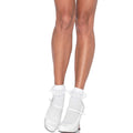 LEG AVENUE - MEIAS DE RENDA BRANCA COM FOLHOS
