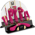 SHUNGA - EXPOSITOR 6 MASSAGEADORES ÍNTIMOS FUCHSIA
