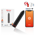 ONINDER - BERLIM VIBRADOR BULLET PRETO 9 MODOS 8,5 X 2 CM - APLICAÇÃO GRATUITA
