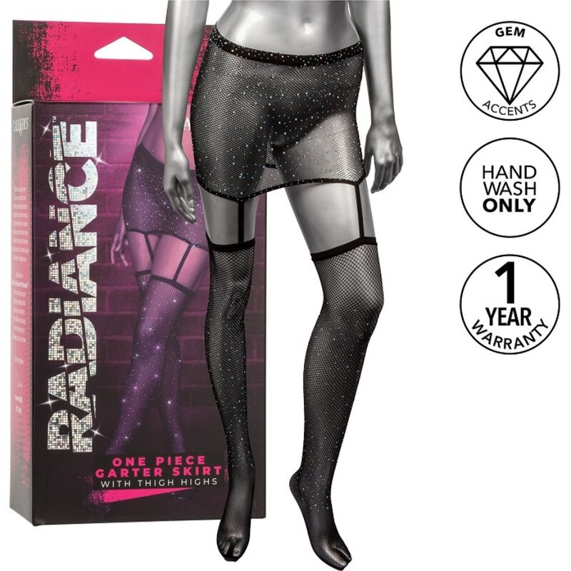 CALEXOTICS - RADIANCE SAIA LIGAS COM CINTAS DE COXA
