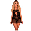 LIVCO CORSETTI FASHION - CAMISA DE DORMIR + CUECA BARIRIN LC 90633 PRETO