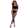 CHILIROSE - CR 4647 TOP & LEGGINS PRETO S/M