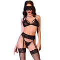 CHILIROSE - CR 4467 CONJUNTO DE QUATRO PEÇAS PRETO L/XL
