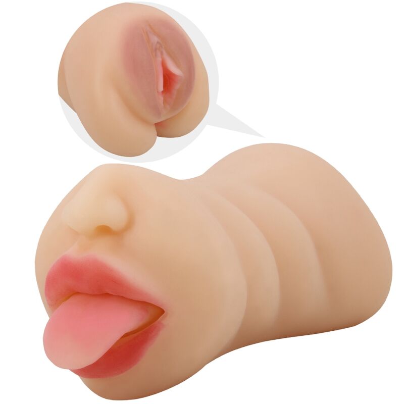 CRAZY BULL - MASTURBADOR EM FORMA DE VAGINA SARAH COM DUPLA ENTRADA