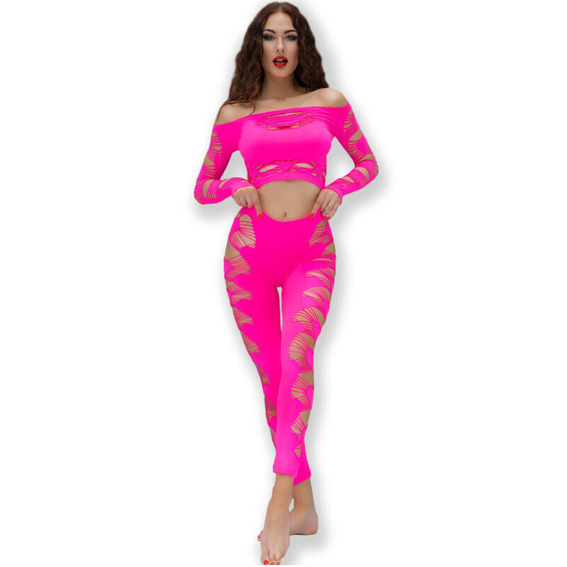 CHILIROSE - CR 4632 TOPO & CALÇAS FUCHSIA S/M