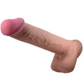 PRETTY LOVE - SÉRIE SLIDING SKIN DILDO REALISTA COM VENTOSA SLIDING SKIN CASTANHO 26 CM