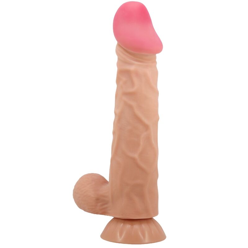 PRETTY LOVE - SÉRIE SLIDING SKIN DILDO REALISTA COM VENTOSA SLIDING SKIN 24 CM
