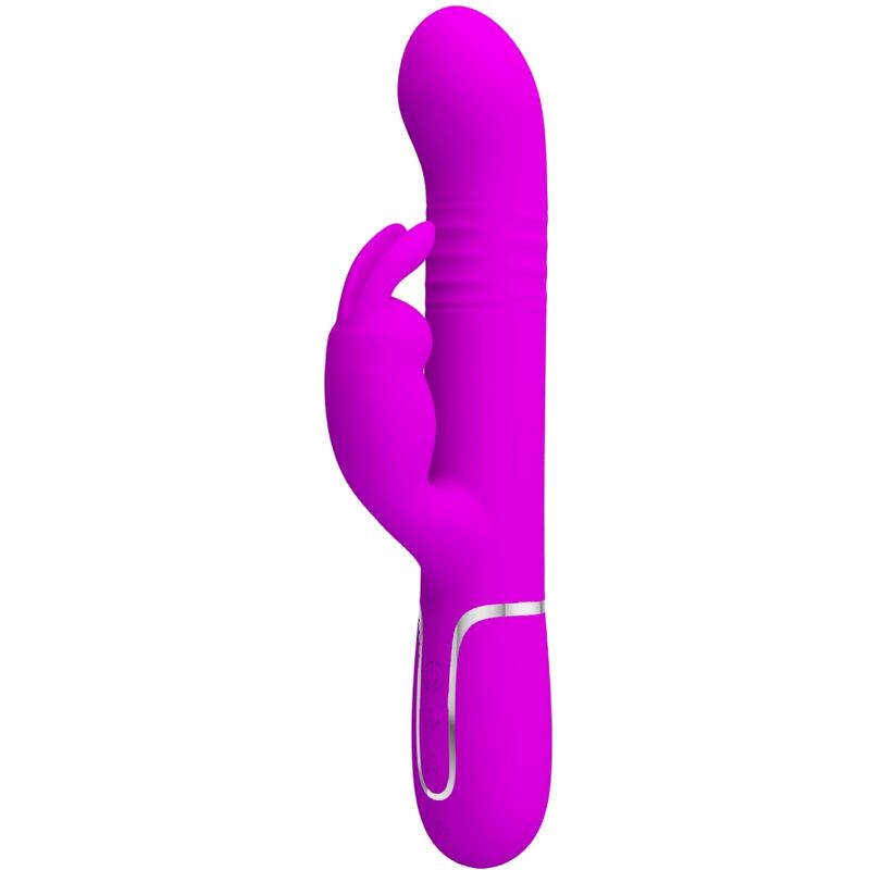 PRETTY LOVE - VIBRADOR COALE RABBIT DE PÉROLAS ROXO
