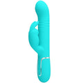 PRETTY LOVE - VIBRADOR COELHO C/CONTAS VERDE ÁGUA