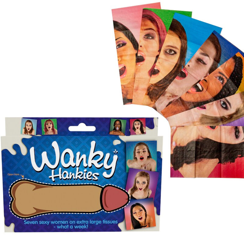 SPENCER & FLEETWOOD - WANKY HANKIES 7 LENÇOS EXTRA GRANDES PARA SENHORAS