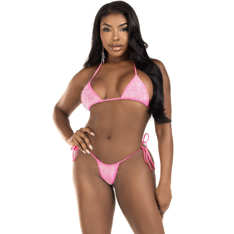 LEG AVENUE - BIKINI DIAMANTES FUCHSIA