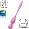 SATISFYER - BOLAS VIBRATÓRIAS KEGEL LOVE BIRDS COR-DE-ROSA