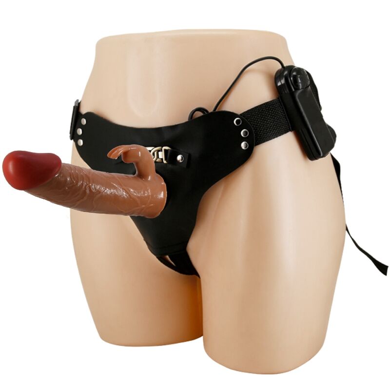 PRETTY LOVE - MARION ARNÊS COM DILDO VIBRADOR UNIVERSAL 19 CM CASTANHO
