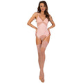 LIVCO CORSETTI FASHION - CONJUNTO PERSINNE PÊSSEGO CORSELETE + CUECA + MEIAS