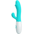 PRETTY LOVE - VIBRADOR SNAPPY G-SPOT VERDE-ÁGUA