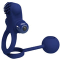 PRETTY LOVE - REMINGTON ANEL DUPLO VIBRATÓRIO COM PLUG AZUL