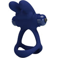 PRETTY LOVE - ANEL VIBRATÓRIO DUPLO PARA PÉNIS E CLITÓRIS COELHO AZUL FRANCISCO