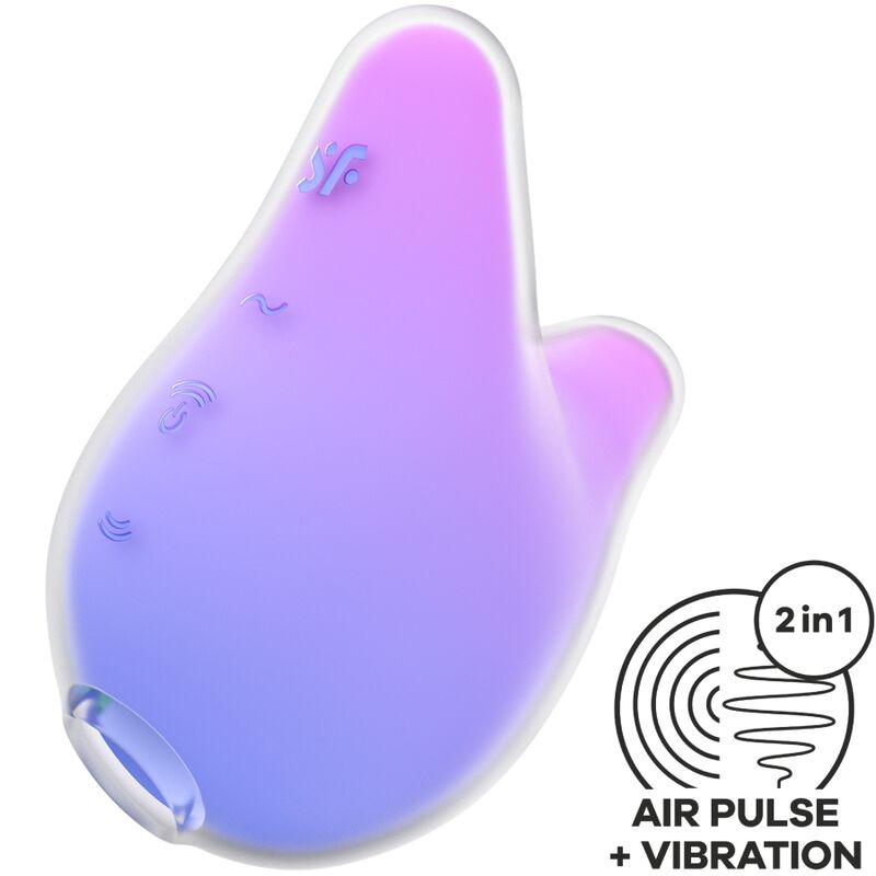 SATISFYER - MERMAID VIBES ESTIMULADOR E VIBRADOR ROXO E ROSA