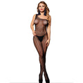 SUBBLIME - 952037 BODYSTOCKING DE UM OMBRO EM REDE COM DIAMANTES PRETO TAMANHO ÚNICO