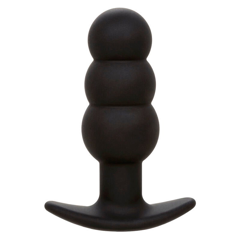 CALEXOTICS - ROCK BOTTOM PLUG ANAL COM CONTAS 10 VIBRAÇÕES SILICONE PRETO
