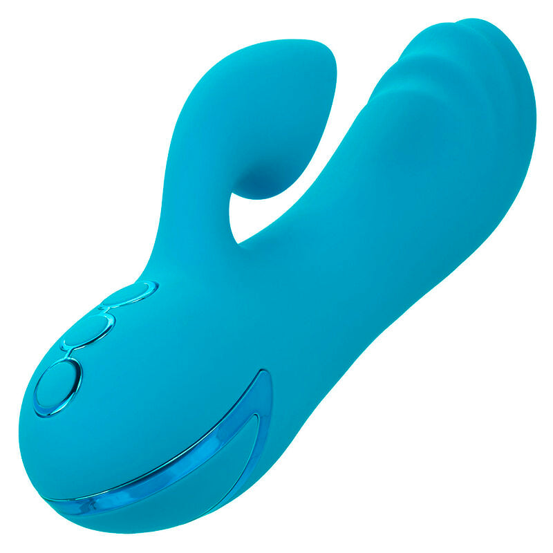 CALEXOTICS - SUNSET BEACH SEDUCER VIBRADOR & ESTIMULADOR 10 FUNÇÕES AZUL