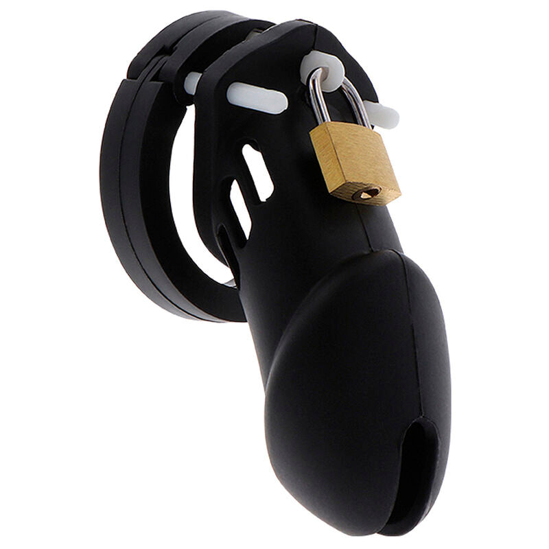 DESEJO ESCONDIDO - CINTURÃO DE CASTIDADE EXTREMO DE SILICONE TAMANHO L PRETO