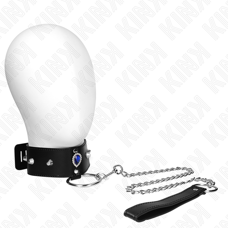 KINK - COLAR 65 CM COM PULSEIRA COM DIAMANTES AZUIS AJUSTÁVEL 36-43 CM X 5 CM
