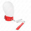 KINK - COLEIRA COM TRELA 65 CM COM RESTRIÇÕES VERMELHA 36-42 CM X 5,5 CM