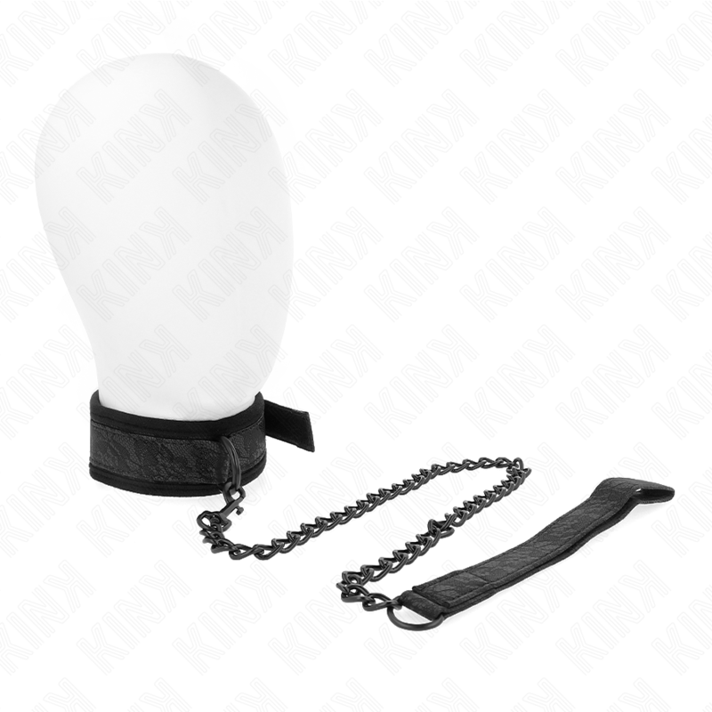 KINK - COLEIRA BÁSICA COM TRELA 77 CM MODELO 5 AJUSTÁVEL 34-54 CM X 5 CM