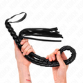 KINK - CHICOTE DE COURO EM FORMA DE COBRA COM CONTAS 80 CM