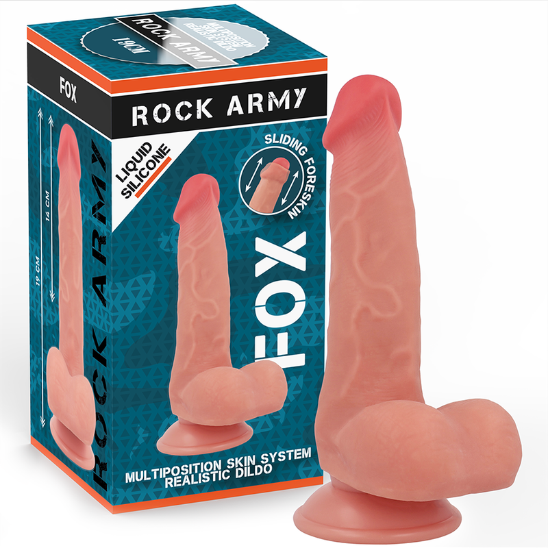ROCKARMY - RAPOSA EM SILICONE LÍQUIDO 19 CM -O- 3,2 CM