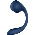 SATISFYER - PRO+ WAVE 4 ESTIMULADOR DE PONTO G E IMPULSO DE AR APLICAÇÃO GRATUITA AZUL ESCURO