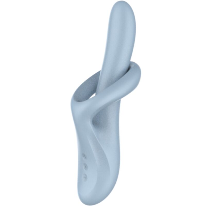 SATISFYER - HEAT FLEX 4 VIBRADOR EFEITO AQUECIMENTO 12 VIBRAÇÕES AZUL