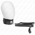 KINK - COLEIRA COM CINTO 116 CM COM PULSEIRA EM PELE PRETA AJUSTÁVEL 40-48 CM X 6 CM
