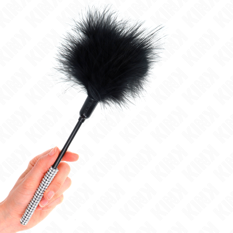 KINK - PLUMAS CÓCEGAS COM PEGA DE STRASS 27 CM