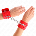 KINK - APOIO DE PULSO AJUSTÁVEL VERMELHO COM CADEADO 16-23 CM X 5,5 CM