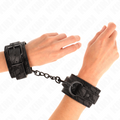 KINK - PULSOS PRETOS COBERTOS COM RENDA ESCURA AJUSTÁVEL 19-26 CM