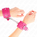KINK - APOIO DE PULSO EM ROSA FRAMBOESA COM FORRO EM ROSA FRAMBOESA AJUSTÁVEL 20-28 CM X 5,5 CM