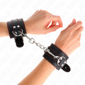KINK - APOIO DE PULSO PRETO COM FORRO VERMELHO AJUSTÁVEL 20-28 CM X 5,5 CM