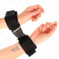 KINK - PULSEIRAS DE GANCHO E LAÇO DE NYLON VERMELHO E PRETO MODELO 1 AJUSTÁVEL 25-35 CM X 6 CM