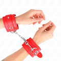 KINK - PULSEIRAS SIMPLES VERMELHAS AJUSTÁVEIS 20-23 CM X 5,5 CM
