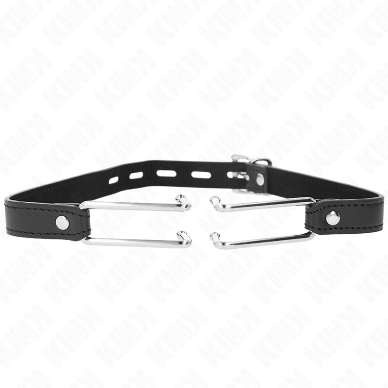 KINK - BASTÃO DE METAL EM FORMA DE GANCHO DE 11,5 CM COM ALÇA DE COURO AJUSTÁVEL DE 39-58 CM X 2 CM