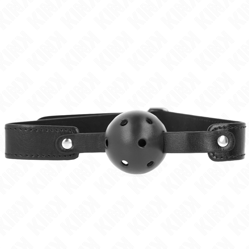 KINK - BOLA RESPIRÁVEL PRETA 4,5 CM SACO 65 X 2,5 CM
