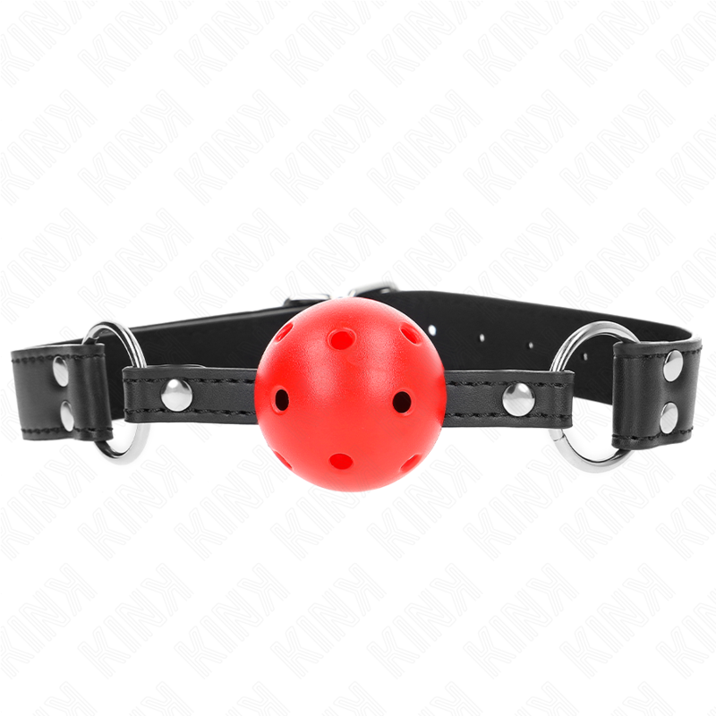 KINK - BASTÃO RESPIRÁVEL 4 CM COM DUPLO REBITE EM COURO 62,5 x 2,5 CM AJUSTÁVEL 42-58 CM