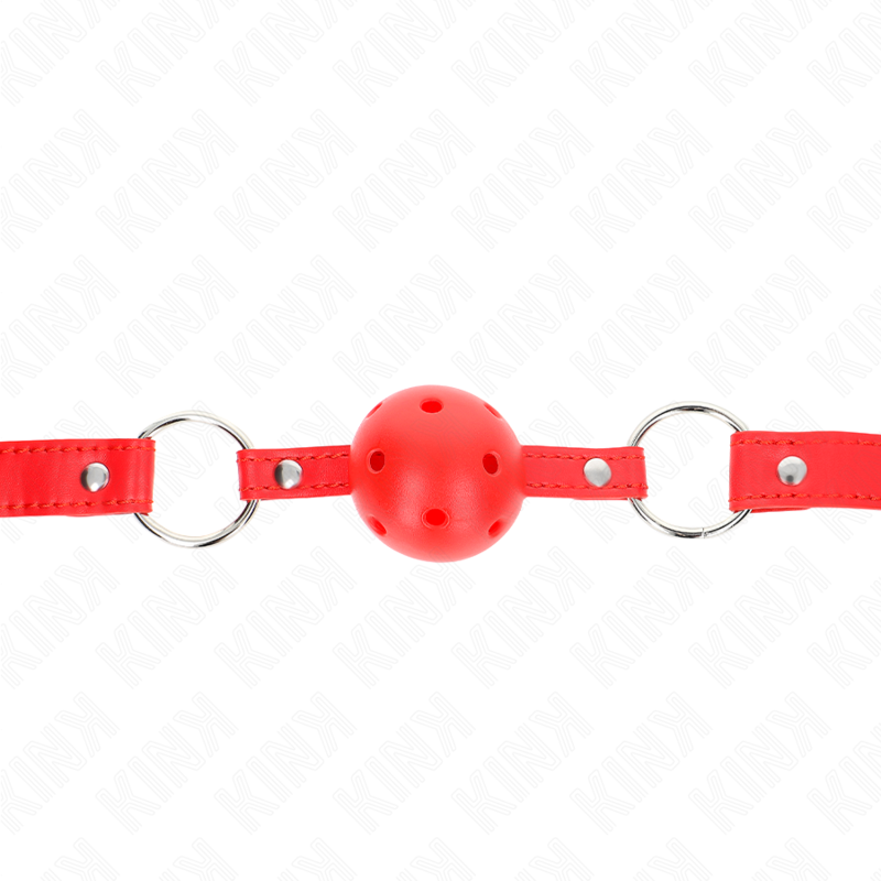 KINK - BASTÃO RESPIRÁVEL 4 CM COM DUPLO REBITE MODELO 1 VERMELHO 62,5 x 2,5 CM AJUSTÁVEL 42-58 CM