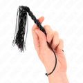 KINK - MINI CHICOTE DE SILICONE COM 6 BOLAS PRETAS 26 CM