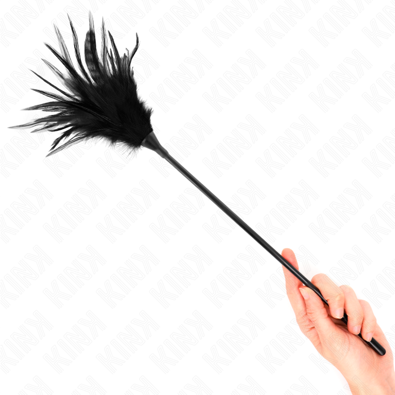 KINK - VÁRIAS PLUMAS PRETAS PARA CÓCEGAS 45 CM