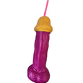DIABLO PICANTE - COPO PÉNIS EM PLÁSTICO FUCHSIA