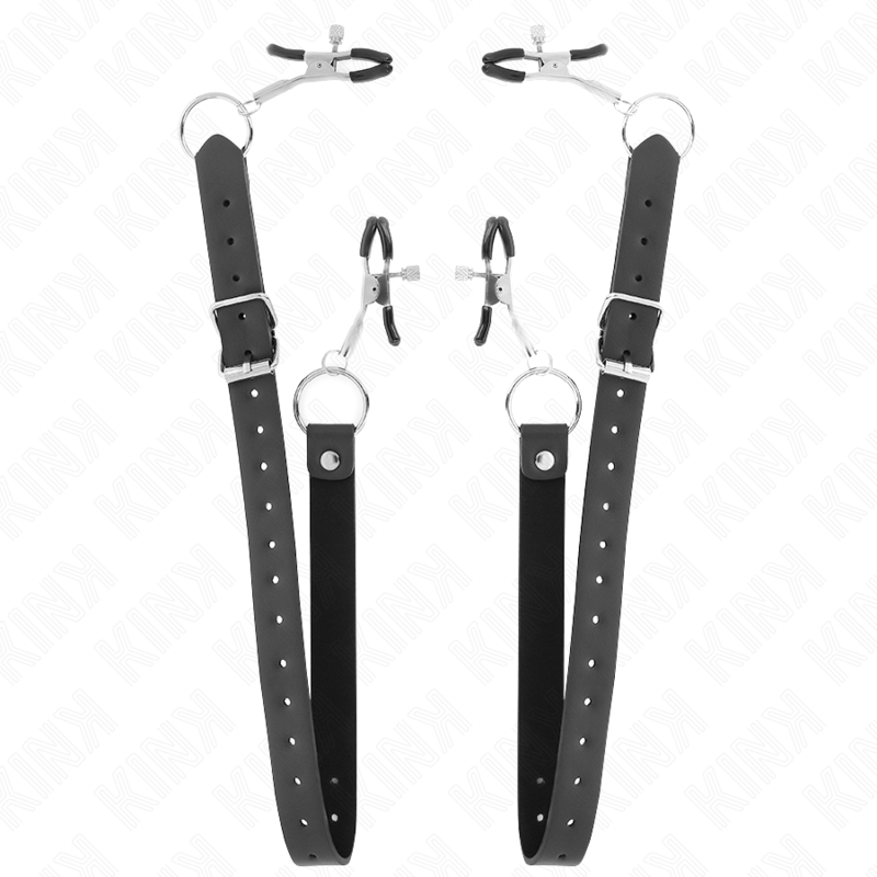 KINK - 4 PINÇAS PARA CLITÓRIS AJUSTÁVEIS 34-48 CM