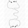 KINK - 4 PINÇAS DE Mamilo EM CORRENTE 32 CM COM PEQUENAS CORRENTES 14 CM